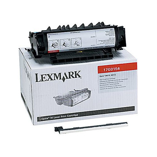 OEM Lexmark 17G0154 Black Laser Toner Cartridge (15,000 Pages)