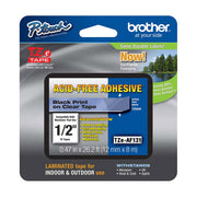 OEM Brother TZEAF131 Black on Clear Tape Cartridge
