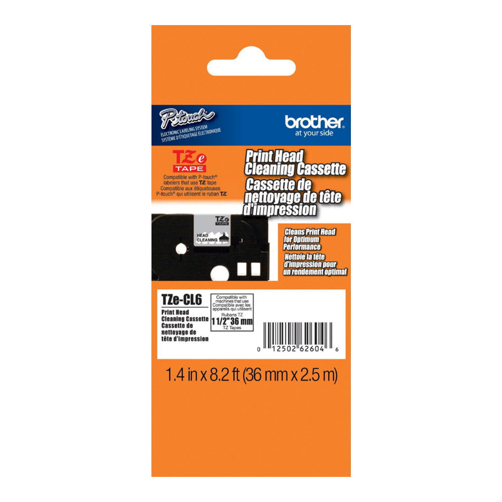 OEM Brother TZECL6 Cleaning Tape Cartridge