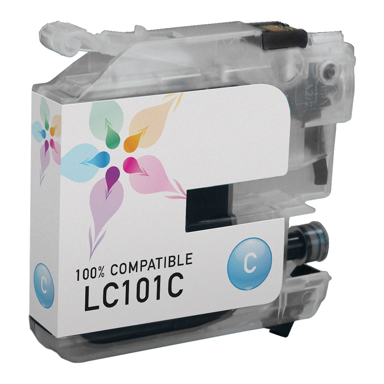 Compatible Brother LC101C Cyan Ink Cartridge (300 Pages)