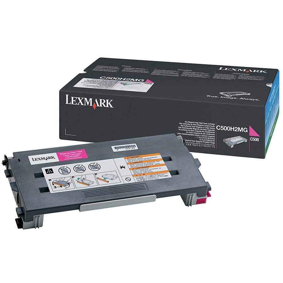 OEM Lexmark C500H2MG Magenta Laser Toner Cartridge (3,000 Pages)