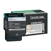 OEM Lexmark C540A1KG Black Laser Toner Cartridge (1,000 Pages)