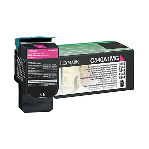 OEM Lexmark C540A1MG Magenta Laser Toner Cartridge (1,000 Pages)