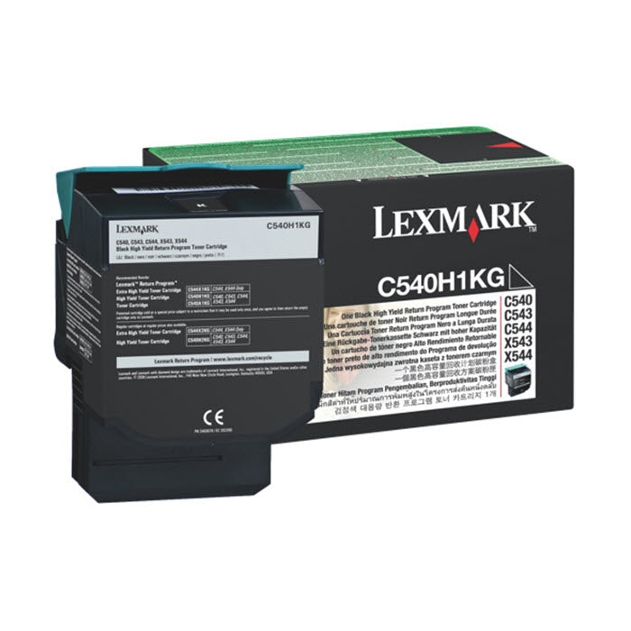 OEM Lexmark C540H1KG Black Laser Toner Cartridge (2,500 Pages)