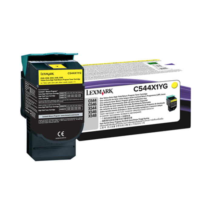 OEM Lexmark C544X1YG Yellow Laser Toner Cartridge (4,000 Pages)