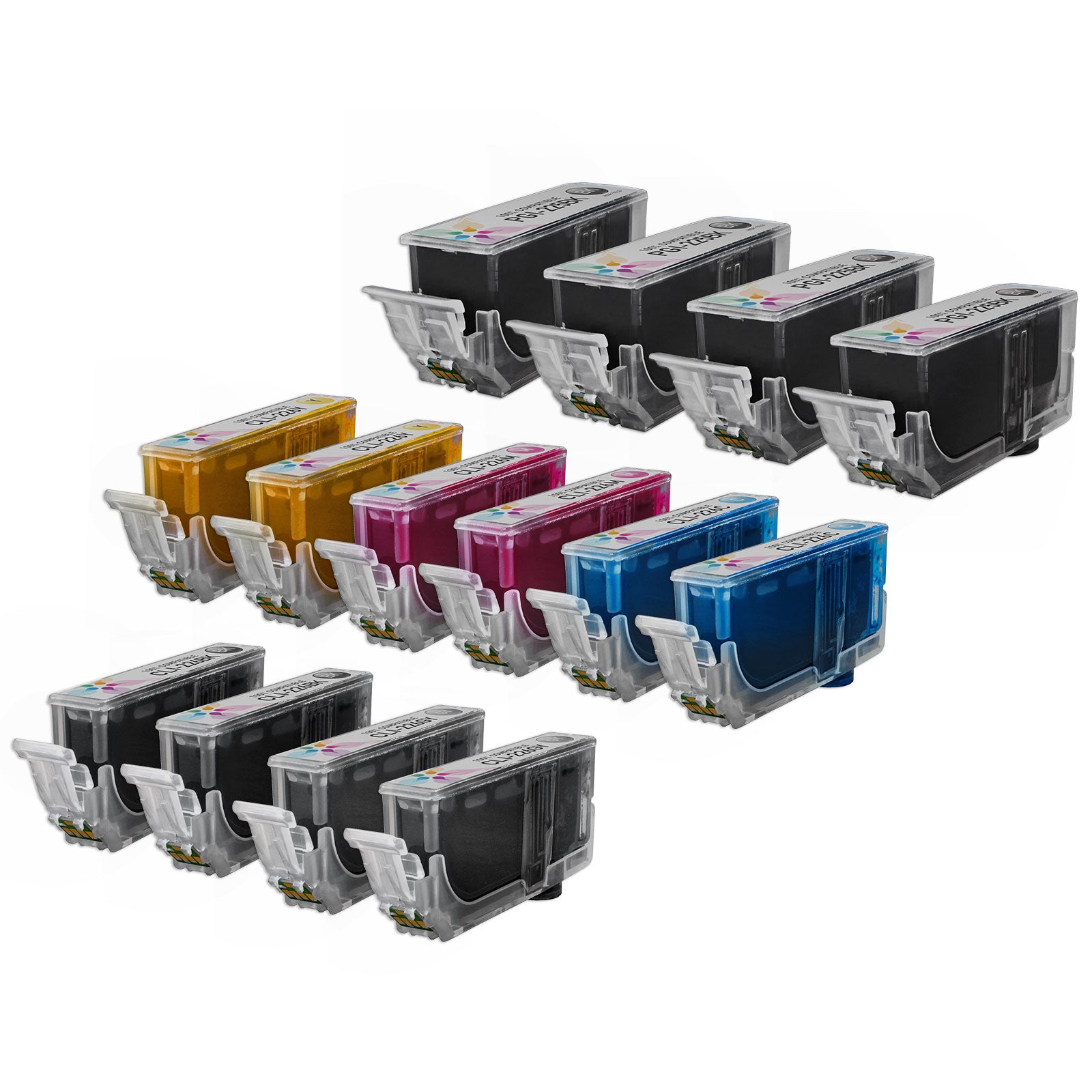 Compatible Canon PGI225 & CLI226 Set of 14 Ink Cartridges (Multi Color)