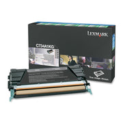 OEM Lexmark C734A1KG Black Laser Toner Cartridge (8,000 Pages)