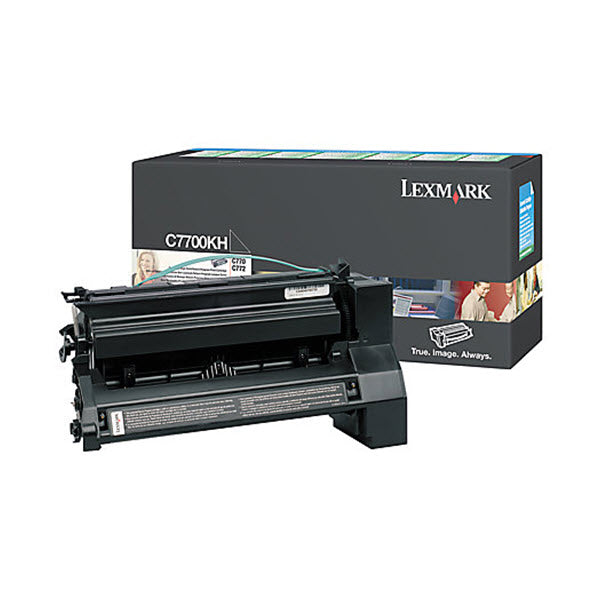 OEM Lexmark C7700KH Black Laser Toner Cartridge (10,000 Pages)