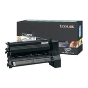 OEM Lexmark C7700KS Black Toner Cartridge (6,000 Pages)