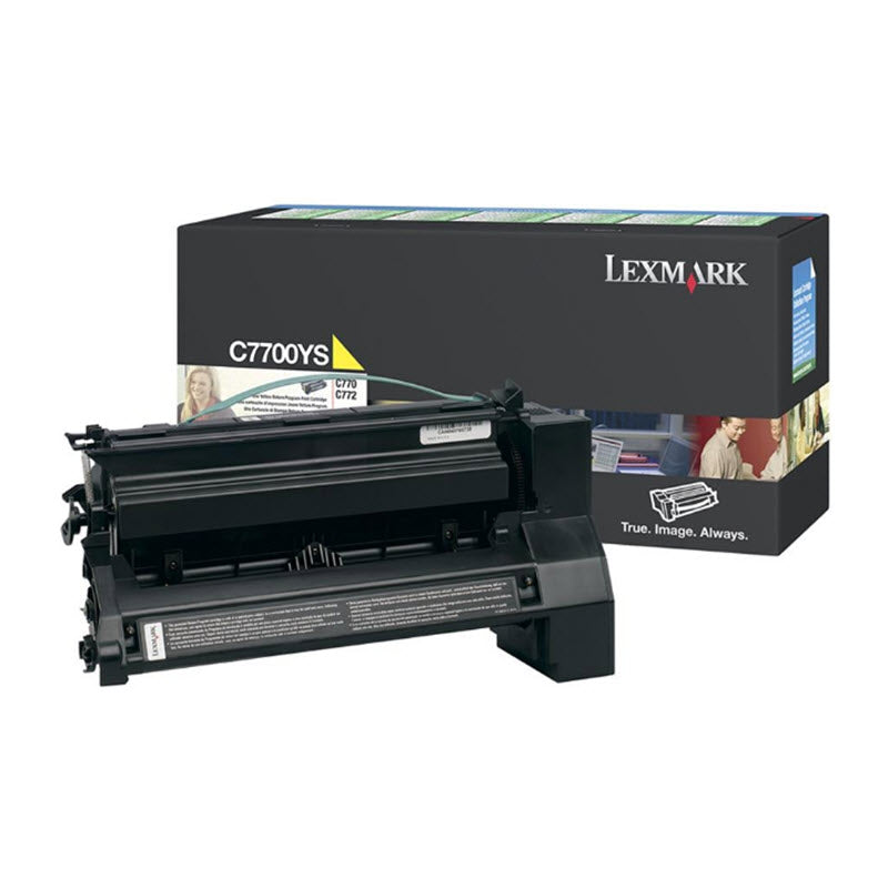 OEM Lexmark C7700YS Yellow Laser Toner Cartridge (6,000 Pages)