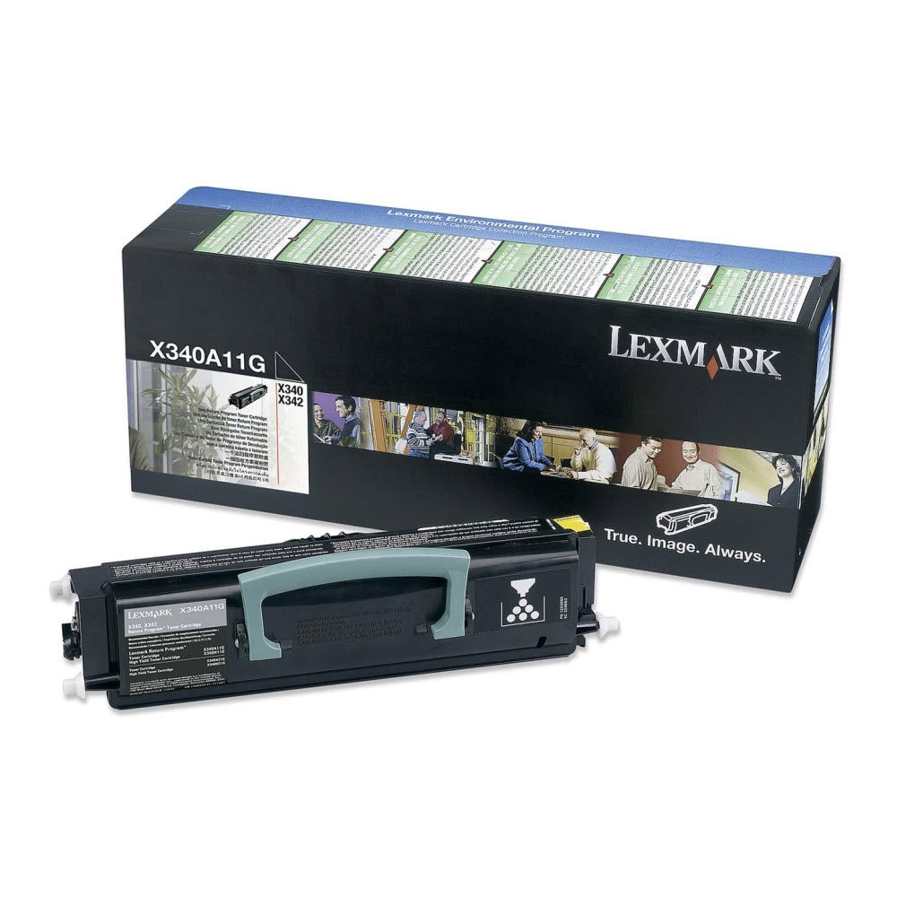 OEM Lexmark X340A11G Black Laser Toner Cartridge (2,500 Pages)