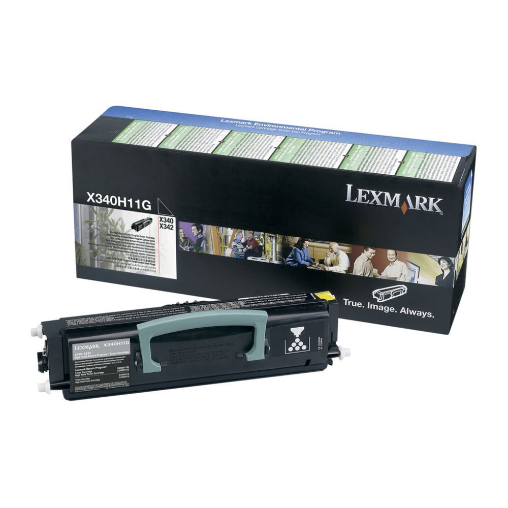 OEM Lexmark X340H11G Black Laser Toner Cartridge (6,000 Pages)