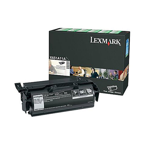 OEM Lexmark X651A11A Black Laser Toner Cartridge (7,000 Pages)