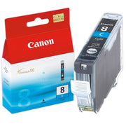 OEM Canon CLI8C Cyan Ink Cartridge (280 Pages)