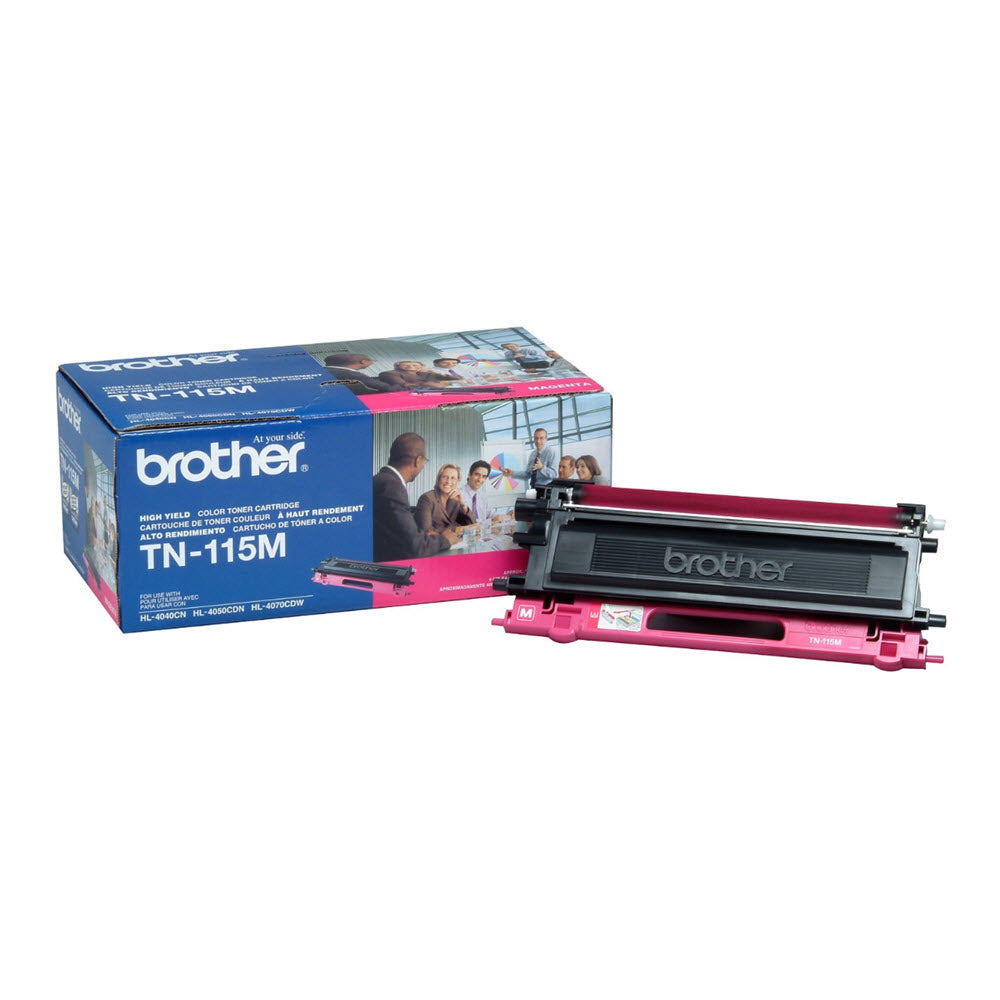 OEM Brother TN115M High Yield Magenta Laser Toner Cartridge (4,000 Pages)