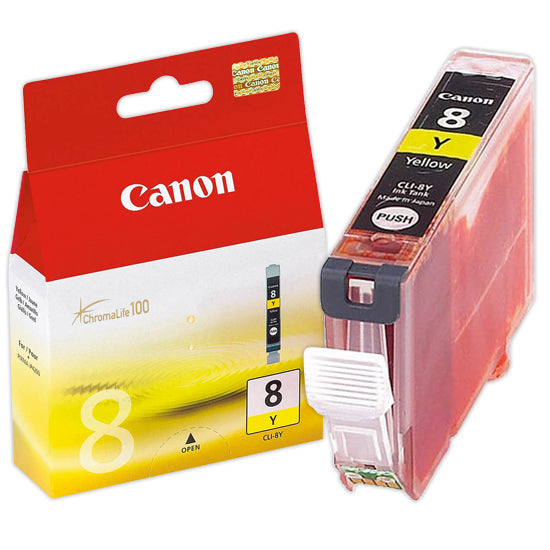 OEM Canon CLI8Y Yellow Ink Cartridge (280 Pages)