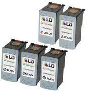 Set of 5 Remanufactured Canon PG-40 and CL-41 Ink Cartridges