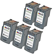 Set of 5 Remanufactured Canon PG-210 and CL-211 Ink Cartridges