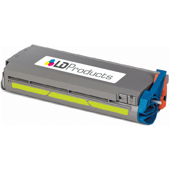 Remanufactured Okidata 41304205 Yellow Laser Toner Cartridge (10,000 Pages)