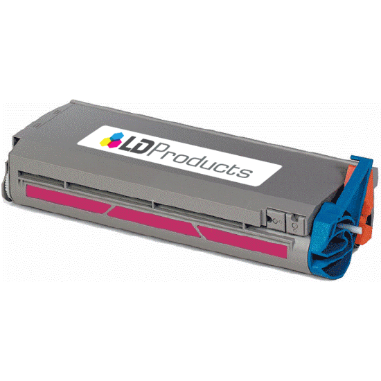 Remanufactured Okidata 41304206 Magenta Laser Toner Cartridge (10,000 Pages)