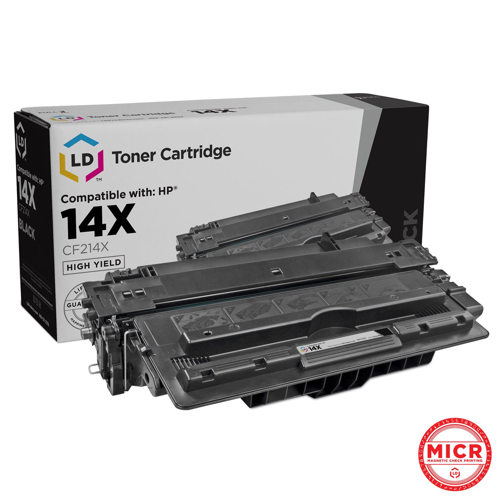 Compatible HP CF214X Black MICR Toner Cartridge (17,500 Pages)