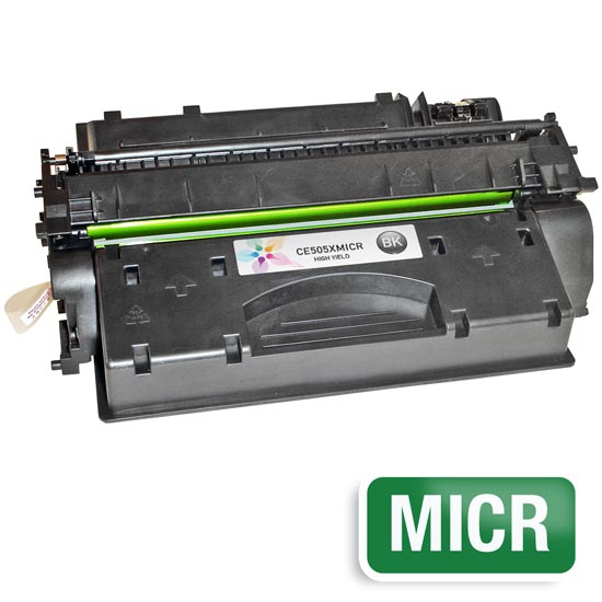 Remanufactured HP CE505X Black MICR Toner Cartridge (6,500 Pages)