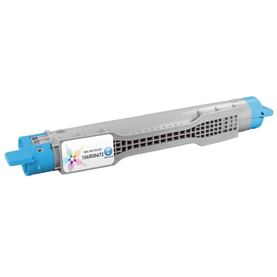 Remanufactured Xerox 106R00672 Cyan High Yield Laser Toner Cartridge (8,000 Pages)