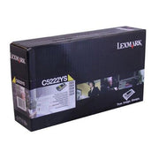 OEM Lexmark C5222YS Yellow Toner Cartridge (3,000 Pages)