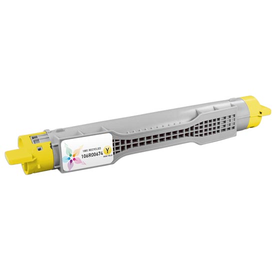 Remanufactured Xerox 106R00674 Yellow High Yield Laser Toner Cartridge (8,000 Pages)