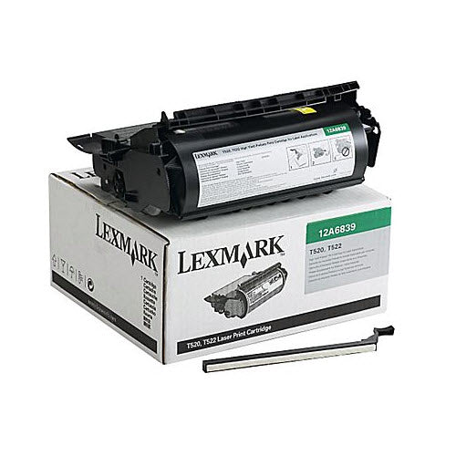 OEM Lexmark 12A6839 Black Toner Cartridge (20,000 Pages)