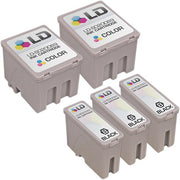 Set of 5 Compatible Epson S020093/S020089 Multi Ink Cartridges