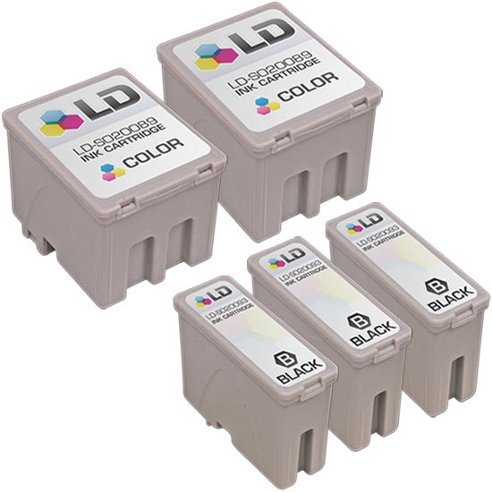 Set of 5 Compatible Epson S020093/S020089 Multi Ink Cartridges