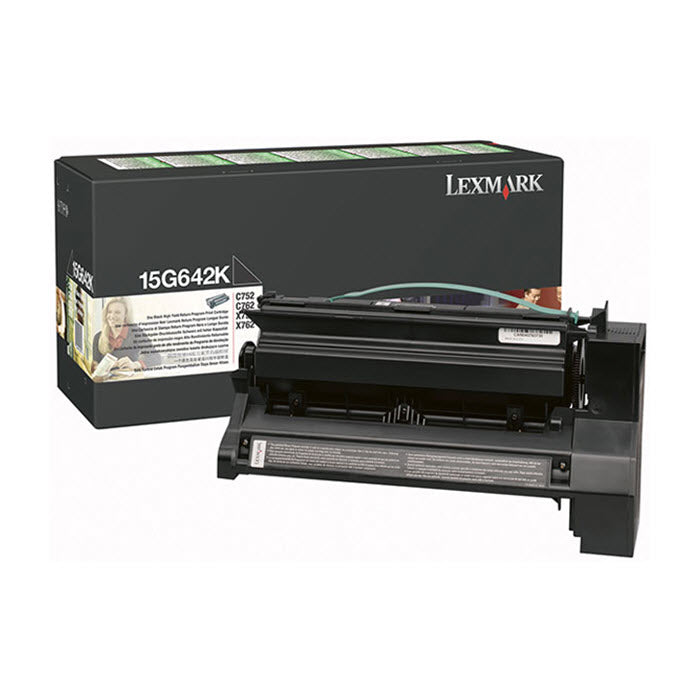 OEM Lexmark 15G642K Black Toner Cartridge (15,000 Pages)