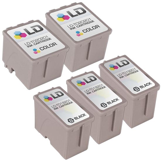 Set of 5 Compatible Epson T019/T020 Multi Ink Cartridges