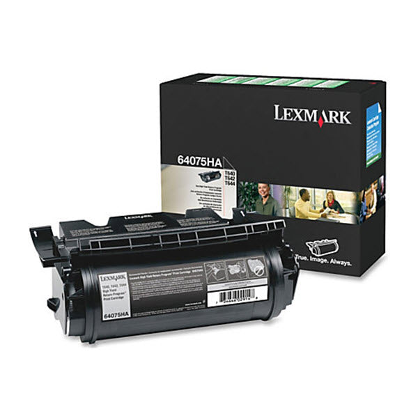 OEM Lexmark 64075HA Black Toner Cartridge (21,000 Pages)
