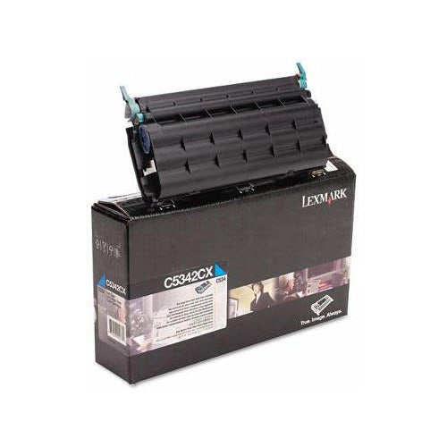 OEM Lexmark C5342CX Cyan Toner Cartridge (7,000 Pages)