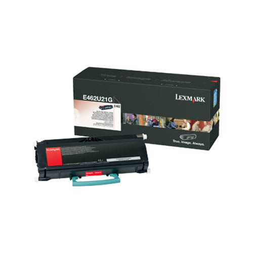 OEM Lexmark E462U21G Black Toner Cartridge (18,000 Pages)