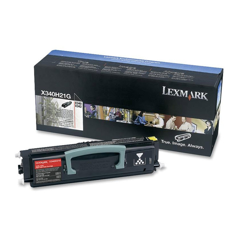 OEM Lexmark X340H21G Black Toner Cartridge (6,000 Pages)