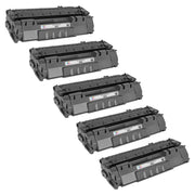 Set of 5 Compatible HP CF280A Black Toner Cartridges