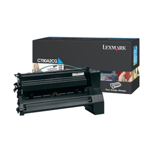 OEM Lexmark C780A2CG Cyan Toner Cartridge (6,000 Pages)