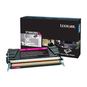 OEM Lexmark X748H2MG Magenta Toner Cartridge (10,000 Pages)