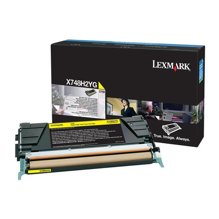 OEM Lexmark X748H2YG Yellow Toner Cartridge (10,000 Pages)