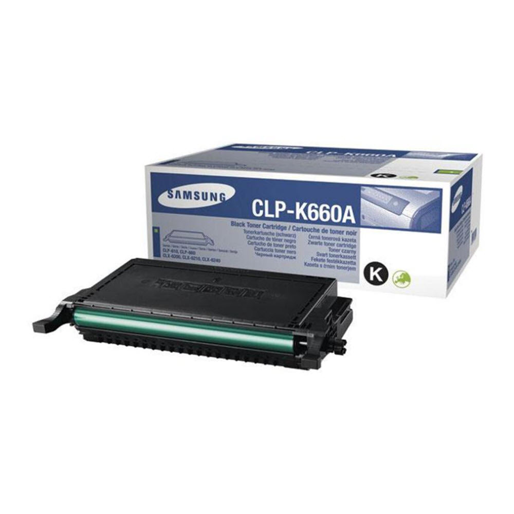 OEM Samsung CLP-K660A Black Laser Toner Cartridge (2,500 Pages)