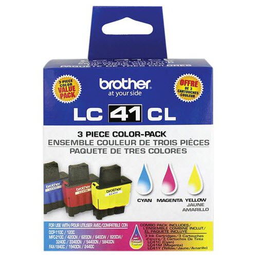 OEM Brother LC413PKS Cyan / Magenta / Yellow Ink Cartridges 3-Pack