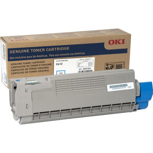 OEM Okidata 46507503 Cyan Toner Cartridge (6,000 Pages)