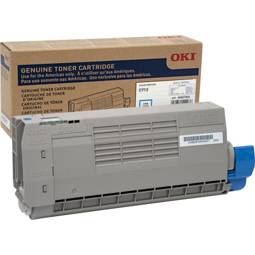 OEM Okidata 46507603 Cyan Toner Cartridge (11,500 Pages)
