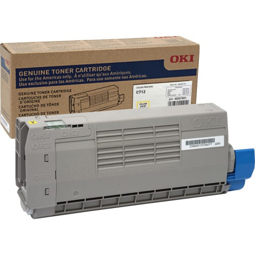 OEM Okidata 46507601 Yellow Toner Cartridge (11,500 Pages)