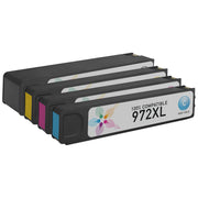 Set of 4 Compatible HP 972X High Yield Ink Cartridges (Multi Color)