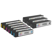 Set of 9 Compatible HP 972X High Yield Ink Cartridges (Multi Color)
