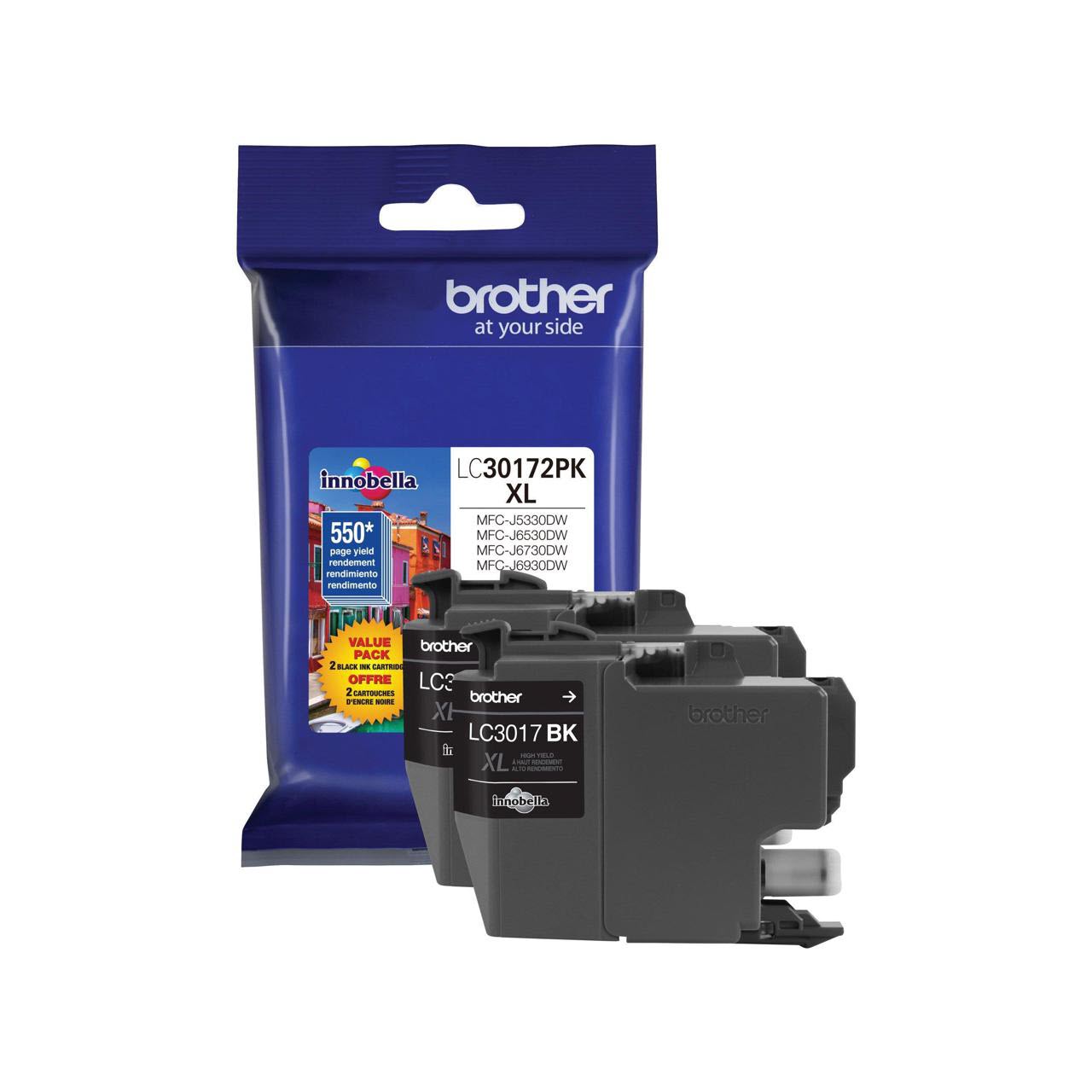 OEM Brother LC30172PK High Yield Black Ink Cartridge (1,100 Pages)